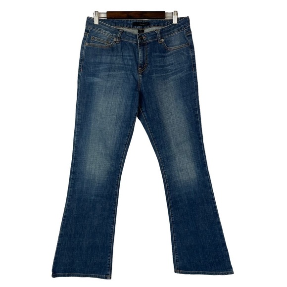 Calvin Klein Medium Wash Flare Leg Denim Jeans 10 - Picture 1 of 3